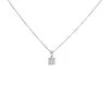 18ct White Gold Diamond Solitaire Necklace - 1/3ct - D45231