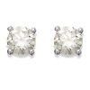 18ct White Gold Diamond Solitaire Stud Earrings - 40pts Per Pair - D4524