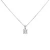 18ct White Gold Diamond Solitaire Necklace - 1/2ct - D45251