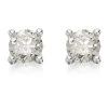 18ct White Gold Diamond Solitaire Stud Earrings - 60pts Per Pair - D4526