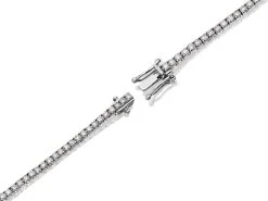 18ct White Gold 2 Carat Diamond Tennis Bracelet - D45932 -Fhinds Shop D45932 L 3