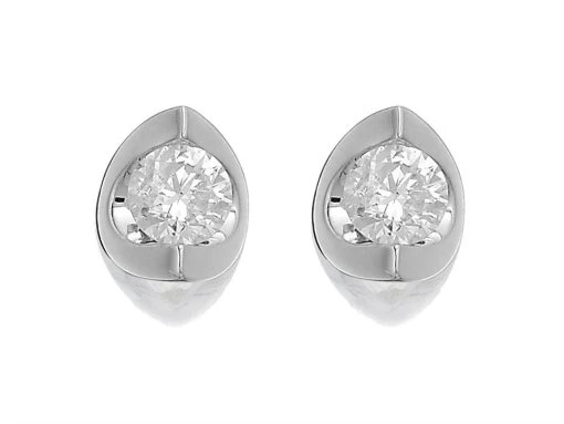 Love It! 9ct White Gold Diamond Solitaire Stud Earrings - 1/4ct Per Pair - D62327 4 Love It! 9ct White Gold Diamond Solitaire Stud Earrings - 1/4ct Per Pair - D62327 -Fhinds Shop D62327 L 1