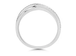 Love It! 9ct White Gold Diamond Kiss Ring - 10pts - D62355 6 Love It! 9ct White Gold Diamond Kiss Ring - 10pts - D62355 -Fhinds Shop D62355 L 3