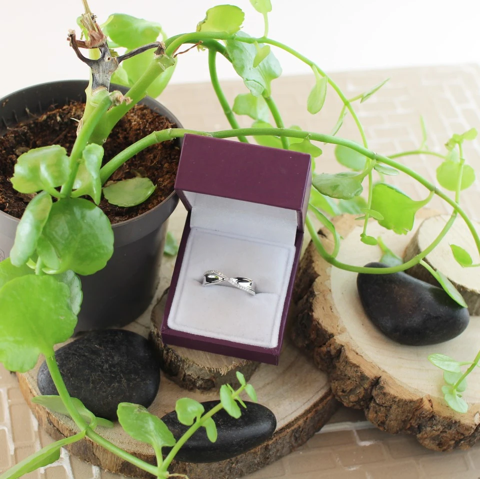 Love It! 9ct White Gold Diamond Kiss Ring - 10pts - D62355 4 Love It! 9ct White Gold Diamond Kiss Ring - 10pts - D62355 - Image 4