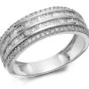 9ct White Gold Diamond Band Ring - 1/2ct - D66108