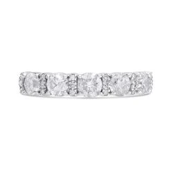 9ct White Gold 1 Carat Diamond Band Ring - D66153 -Fhinds Shop D66153 L 2