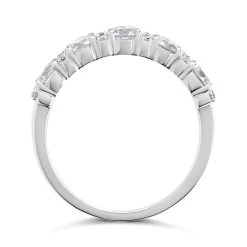 9ct White Gold 1 Carat Diamond Band Ring - D66153 -Fhinds Shop D66153 L 3