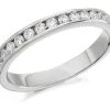 9ct White Gold Diamond Half Eternity Ring - 1/2ct - AGI Certificated - D6653