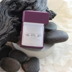 9ct White Gold Diamond Half Eternity Ring - 3/4ct - AGI Certificated - D6654 -Fhinds Shop D6654 L 4