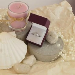 9ct White Gold Two Row Diamond Crossover Ring - 1/3ct - D71118 -Fhinds Shop D71118 L 4