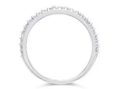 9ct White Gold Diamond Half Eternity Ring - 1/4ct - D71161 -Fhinds Shop D71161 L 3