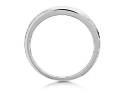 9ct White Gold Diamond Band Ring - 20pts - D71170 -Fhinds Shop D71170 L 3