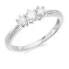 9ct White Gold Diamond Trilogy Ring - 1/4ct - D71180