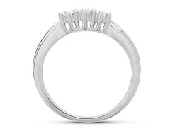 9ct White Gold Diamond Trilogy Ring - 1/4ct - D71180 5 9ct White Gold Diamond Trilogy Ring - 1/4ct - D71180 -Fhinds Shop D71180 L 3