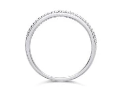 9ct White Gold Diamond Half Eternity Ring - 20pts - D71188 5 9ct White Gold Diamond Half Eternity Ring - 20pts - D71188 -Fhinds Shop D71188 L 3