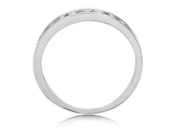 9ct White Gold Diamond Half Eternity Ring - 4pts - D7721 -Fhinds Shop D7721 L 3