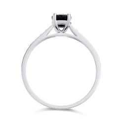 9ct White Gold Sapphire And Diamond Ring - 5pts - D7793 -Fhinds Shop D7793 L 3