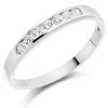 9ct White Gold Diamond Half Eternity Ring - 1/4ct - D7955