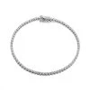 9ct White Gold 1 Carat Diamond Tennis Bracelet - D95124