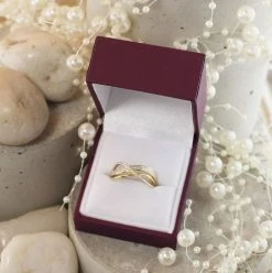 My Diamonds Gold Plated Silver Diamond Band Ring - 5pts - D99149 -Fhinds Shop D99149 L 4