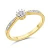 My Diamonds Gold Plated Silver Diamond Ring - 5pts - D99151