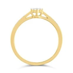 My Diamonds Gold Plated Silver Diamond Ring - 5pts - D99151 -Fhinds Shop D99151 L 3