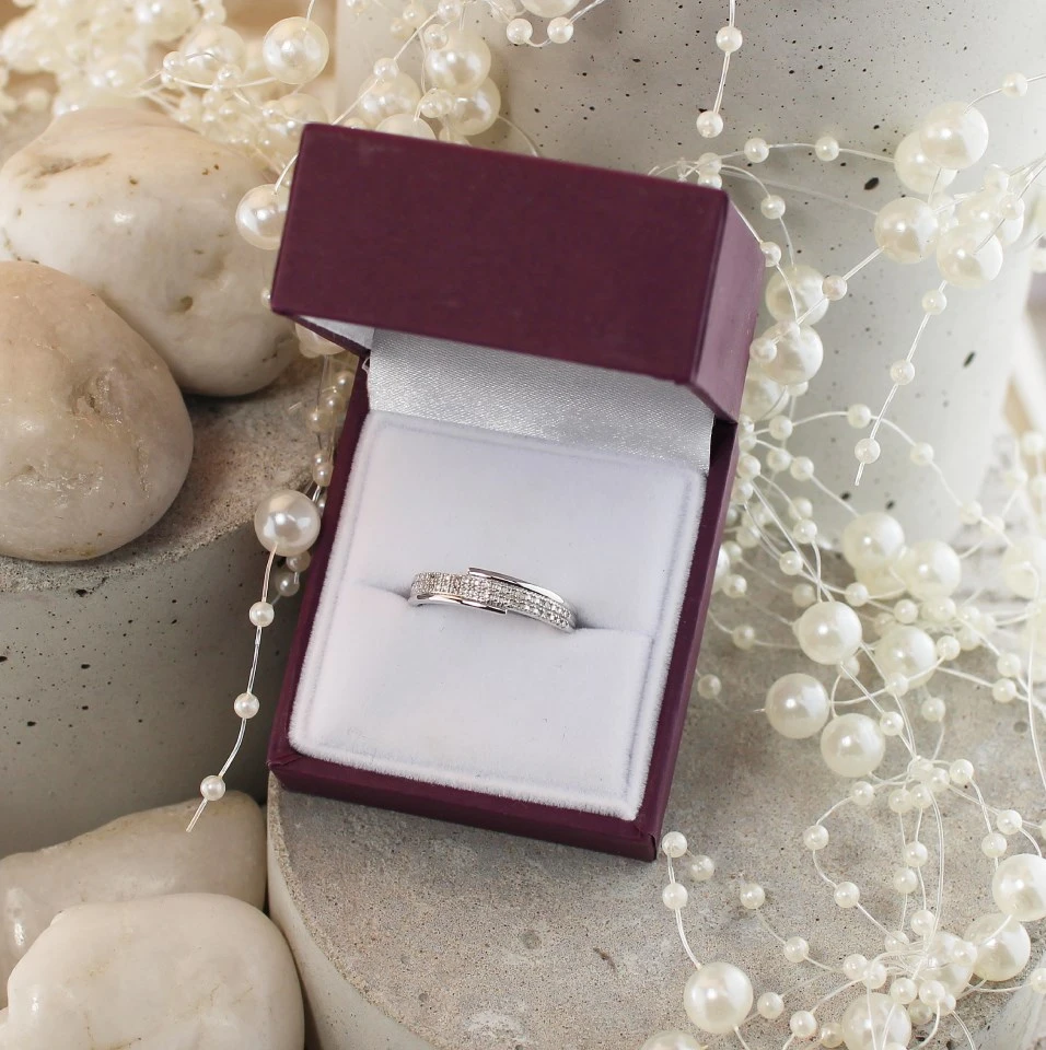 My Diamonds Silver Diamond Band Ring - D99154 4 My Diamonds Silver Diamond Band Ring - D99154 - Image 4