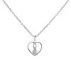 My Diamonds Silver Diamond Heart Necklace - D99173