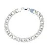 Silver 8mm Wide Double Curb Bracelet - 8in - F14138