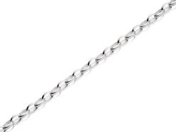 Silver Belcher Anklet - 9in - F2007