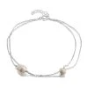 Silver Cultured Freshwater Pearl Anklet - 9.5in - F2016