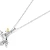 Sterling Silver Two Tone Unicorn Necklace - F3539