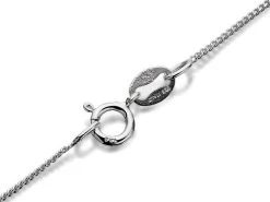 Silver Cubic Zirconia Heart Locket And Curb Chain - F4343 -Fhinds Shop F4343 L 3