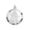 Silver St. Christopher Medallion - 24mm - F4731