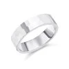 Silver Hammered Band Ring - 5mm - F48001