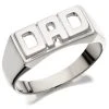 Silver Dad Ring - F4853