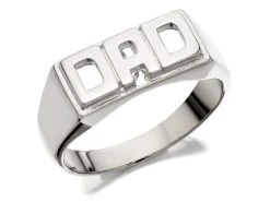 Silver Dad Ring - F4853