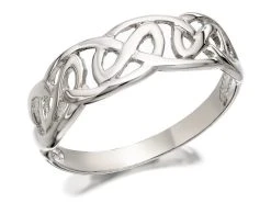 Silver Celtic Band Ring - F4855