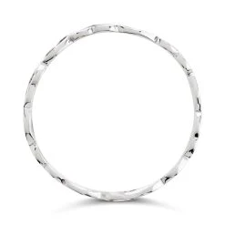 Silver Open Hearts Band Ring - F54007 -Fhinds Shop F54007 L 3