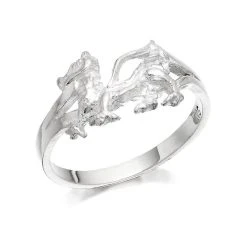 Silver Welsh Dragon Ring - F5464