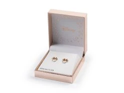 Disney Silver And Rose Plated Minnie Mouse Stud Earrings - 10mm - F6705 -Fhinds Shop F6705 L 3