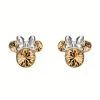 Disney Silver Minnie Gold Coloured Crystal Birthstone Stud Earrings - June - F6780