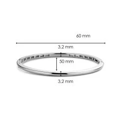TI SENTO Silver Bangle - F6908 -Fhinds Shop F6908 L 3