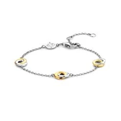 TI SENTO Gold Plated Silver Circle Bracelet - F6910