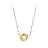 TI SENTO Gold Plated Silver Circle Necklace - F6916