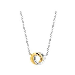 TI SENTO Gold Plated Silver Circle Necklace - F6916