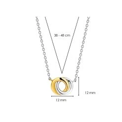 TI SENTO Gold Plated Silver Circle Necklace - F6916 -Fhinds Shop F6916 L 4