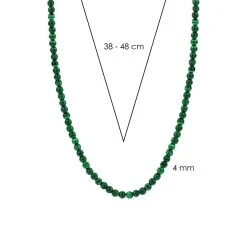 TI SENTO Silver Green Malachite Beaded Necklet - F6941 -Fhinds Shop F6941 L 4