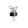 Tingle SCH69 Silver Enamel Crystal Movie Camera Charm - F8283