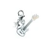 Tingle SCH99 Silver Enamel Electric Guitar Charm - F8306